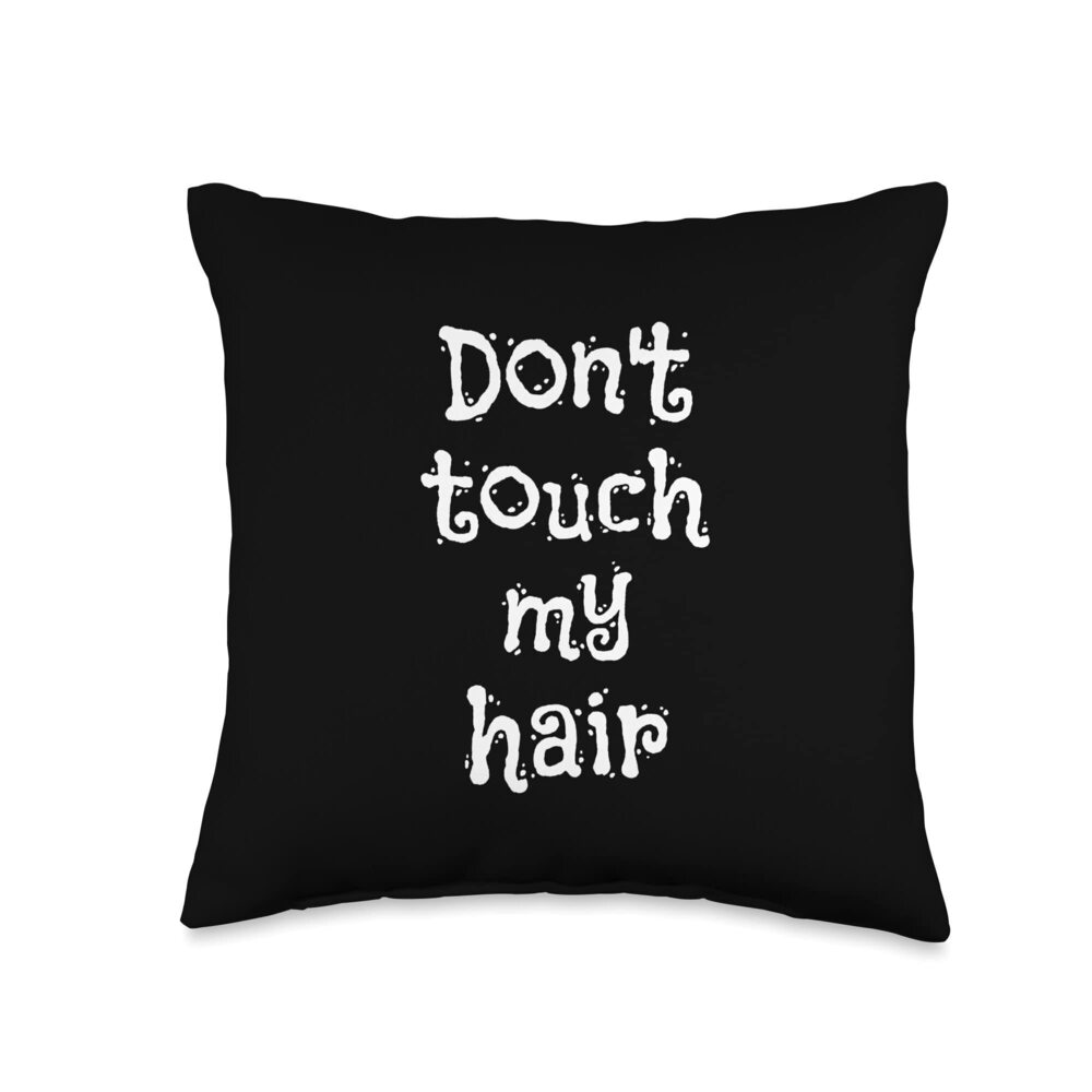 7702 Box Braids Hairstylist Crochet Hair Braider Hairstyle Throw Pillow